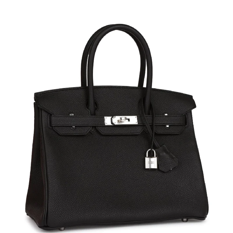 Hermes Birkin 30 Black Togo Palladium Hardware