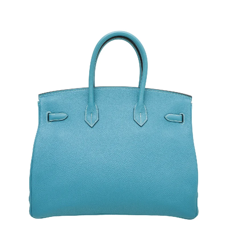 Hermes Blue Jeans Birkin 35 Bag