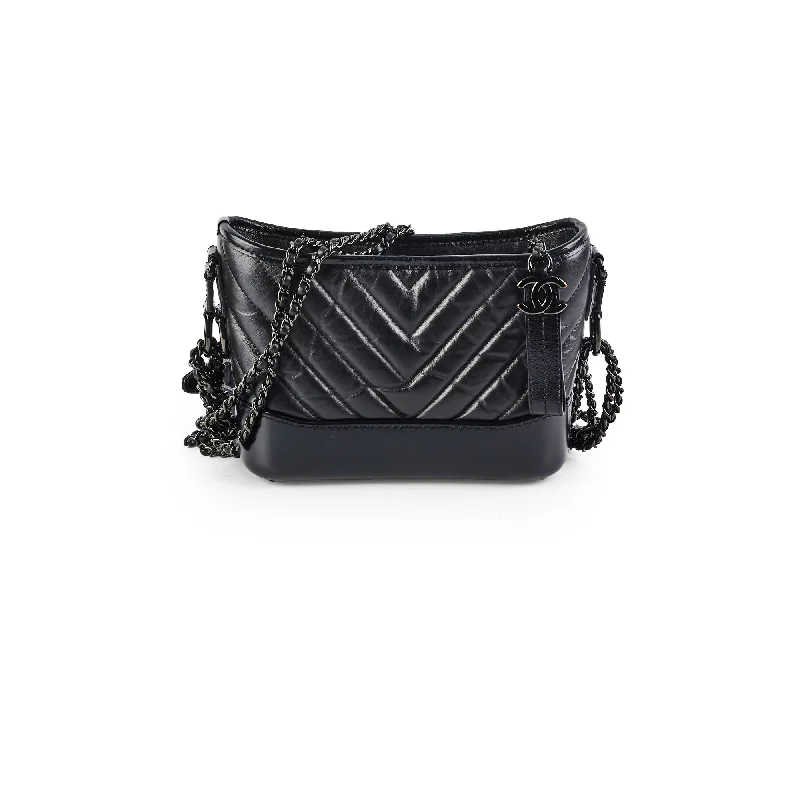 Chanel Small Gabriel Calfskin Black