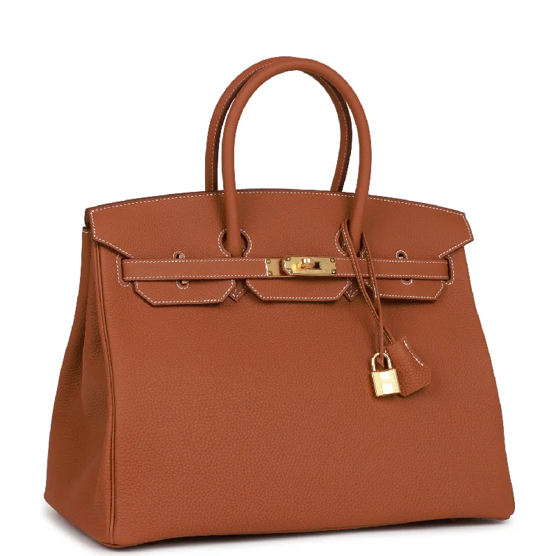 Hermes Birkin 35 Gold Togo Gold Hardware