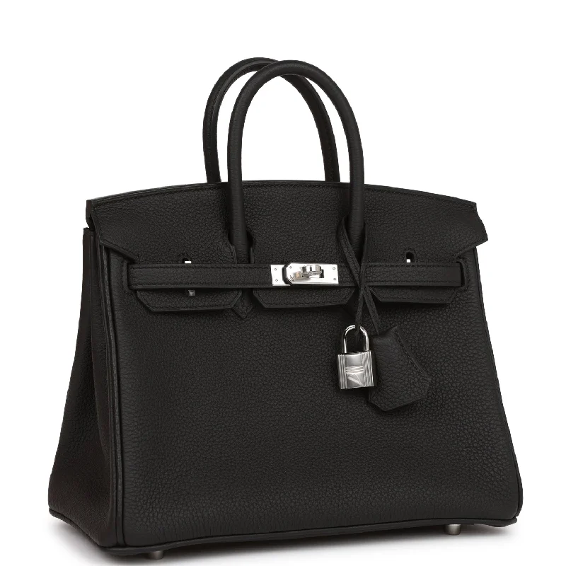 Hermes Birkin 25 Black Togo Palladium Hardware