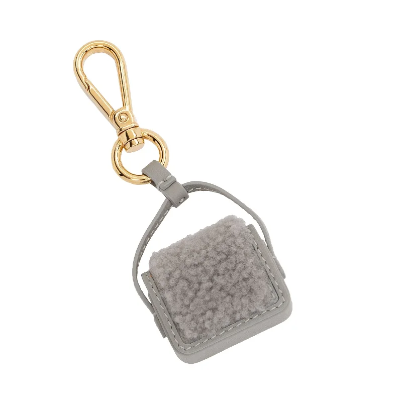 Fendi Shearling Pico Baguette Bag Charm (SHF-EeSWMC)