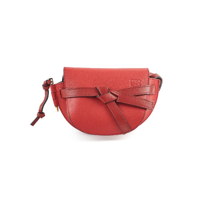 Loewe Mini Gate Crossbody Bag Red