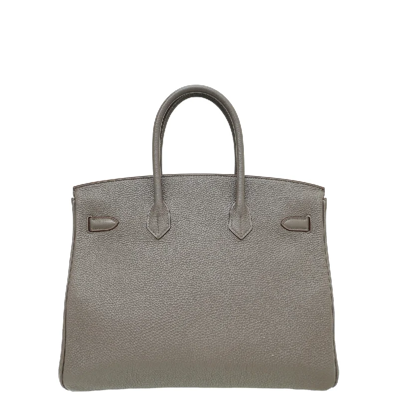 Hermes Etain Retourne Birkin 35 Bag