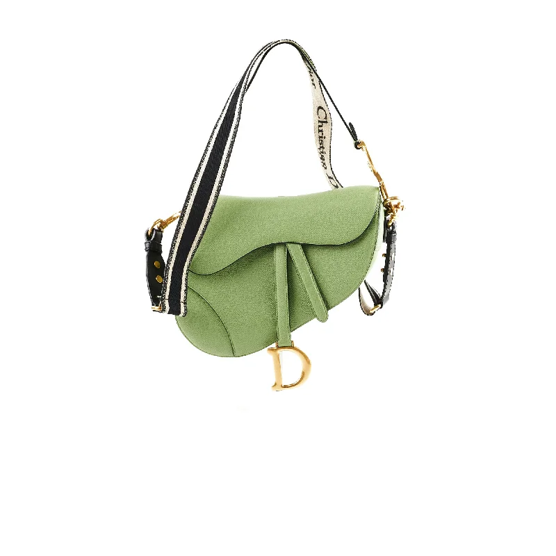 Christian Dior Saddle Bag Green