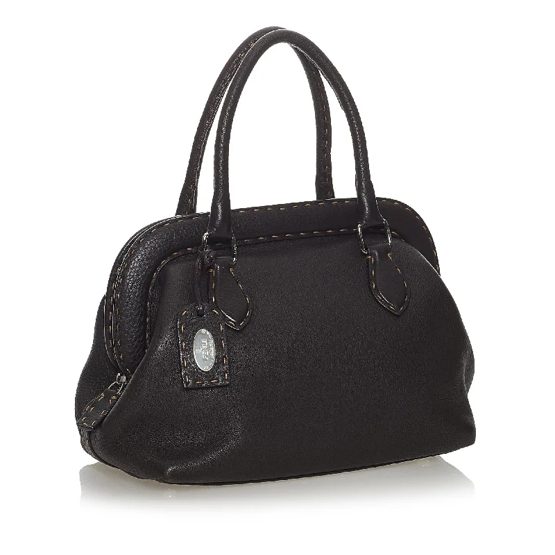 Fendi Selleria Leather Handbag (SHG-37727)