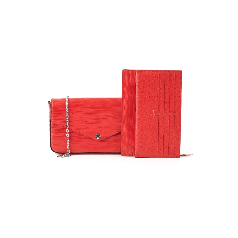 Louis Vuitton Felicie Pochette Epi Red