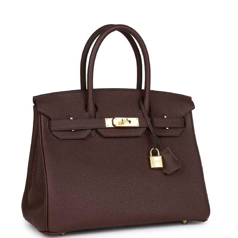 Hermes Birkin 30 Rouge Sellier Togo Gold Hardware