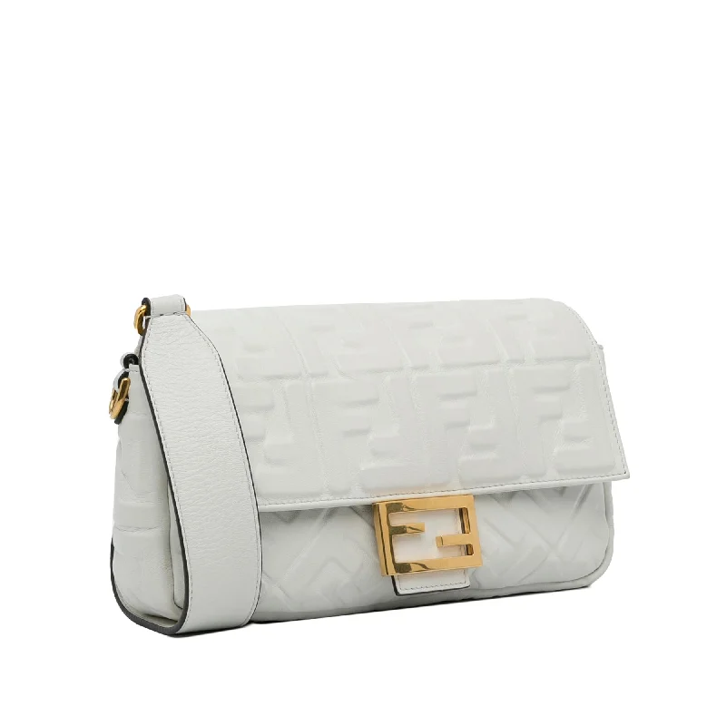 Fendi Medium Embossed FF Baguette (SHG-DinKAf)