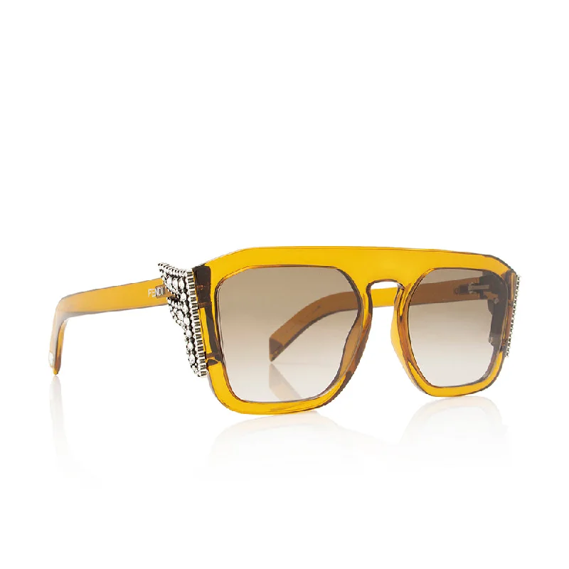 Fendi Crystal Square Sunglasses (SHF-21992)