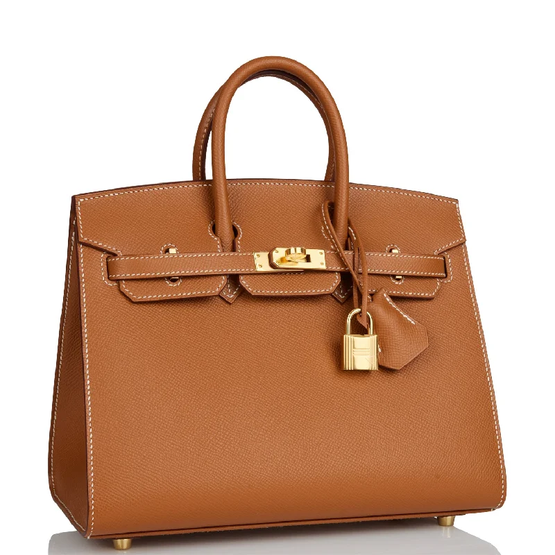 Hermes Birkin Sellier 25 Gold Epsom Gold Hardware