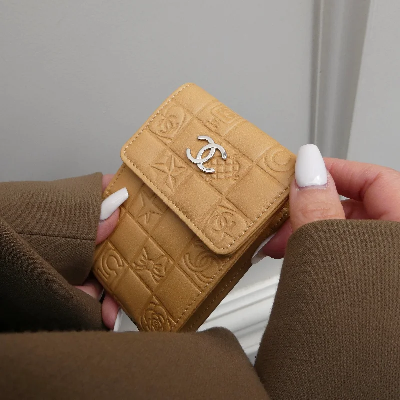 CHANEL 2005 Icon Bum Belt Bag Pouch Beige