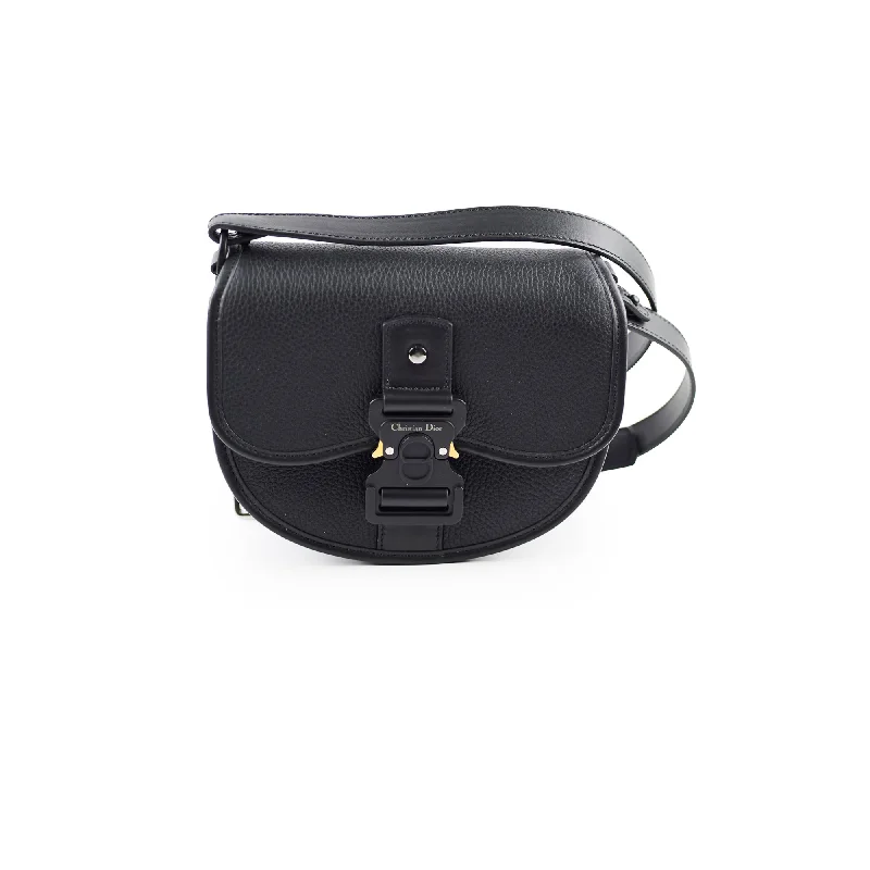 Christian Dior Men's Gallop Flap Messenger Bag Black