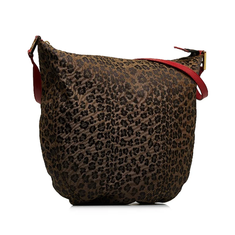 Fendi Leopard Print Hobo (SHG-xuVedU)