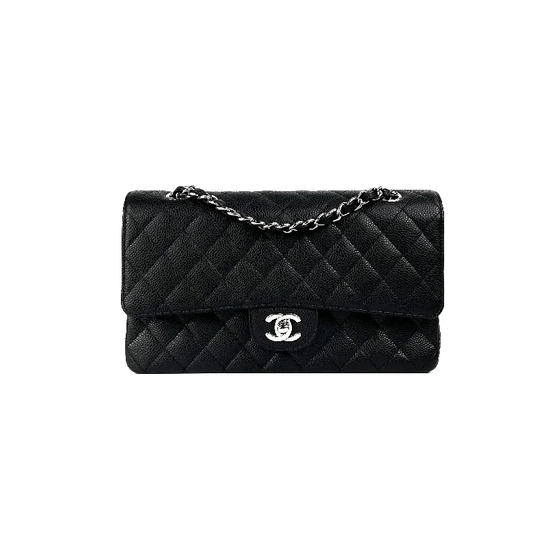 Chanel Classic Flap Medium/Large M/L Caviar Black - Series 11