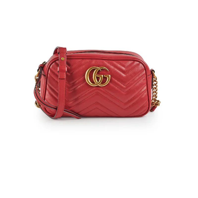 Gucci Marmont Camera Bag Red