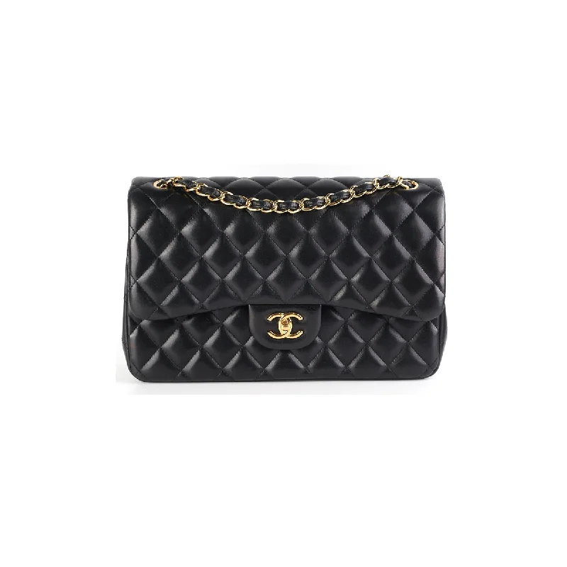 Chanel Quilted Jumbo Lambskin Black