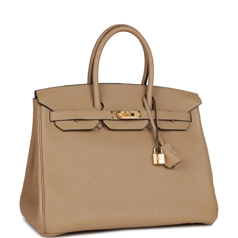 Hermes Birkin 35 Trench Clemence Gold Hardware