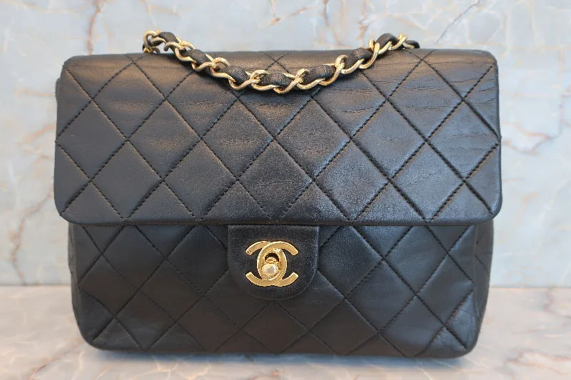 CHANEL/シャネル ミニマトラッセシングルフラップチェーンショルダーバッグ ラムスキン ブラック/ゴールド金具 ショルダーバッグ 600100206