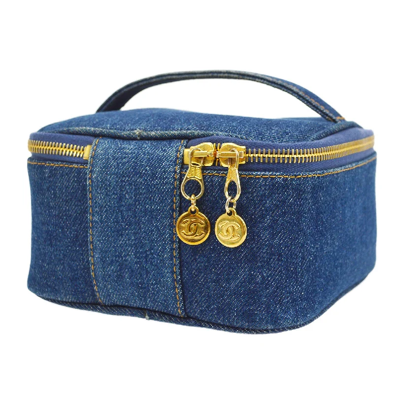 CHANEL 1997 timeless Vanity Handbag Denim