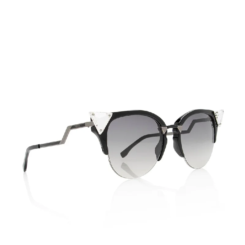 Fendi Crystal Cat Eye Sunglasses (SHF-14387)