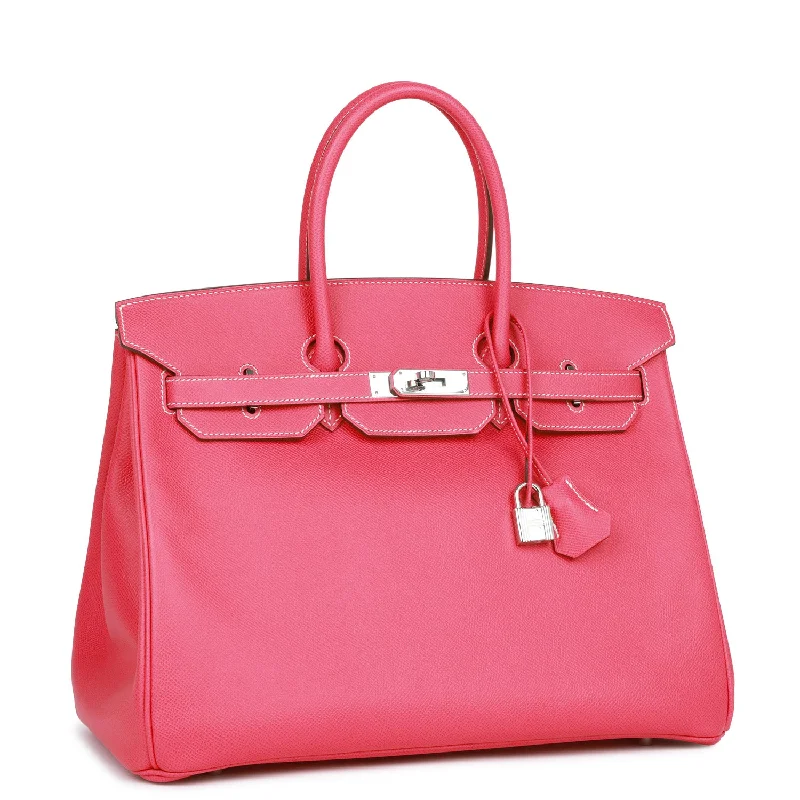 Hermes Birkin 35 Rose Tyrien Epsom Palladium Hardware