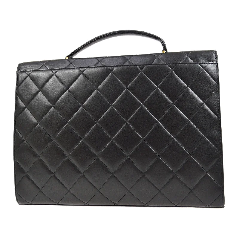 CHANEL 1996-1997 Black Lambskin Briefcase