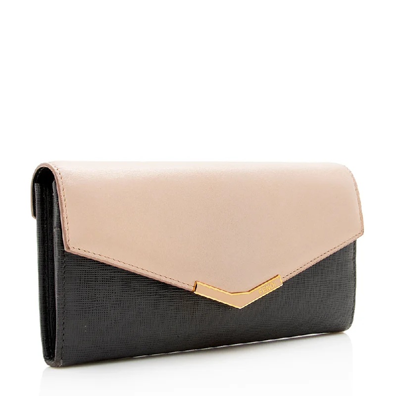 Fendi Vitello Elite 2Jours Wallet - FINAL SALE (SHF-17387)