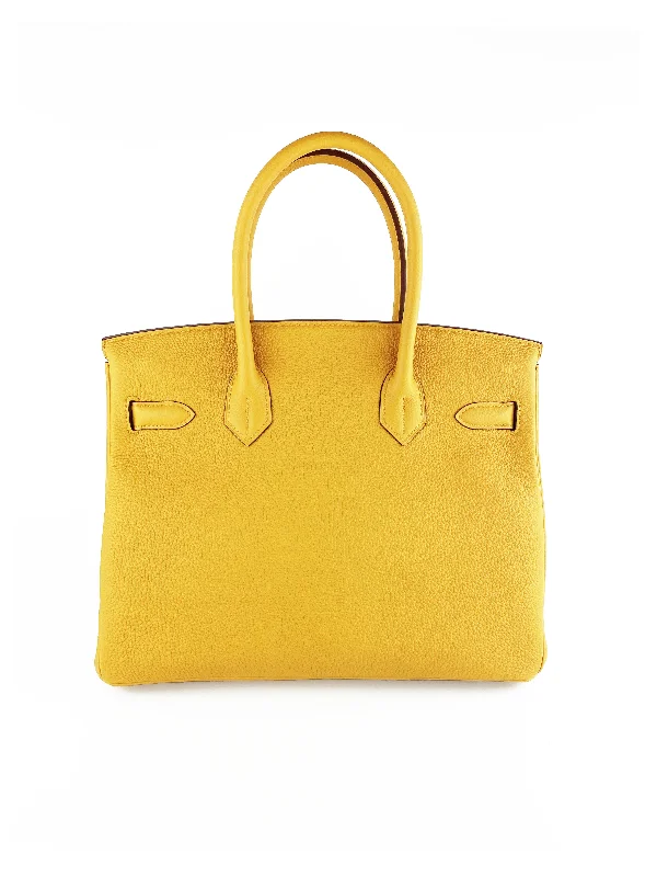 Hermes Jaune Amber Birkin 30 Bag