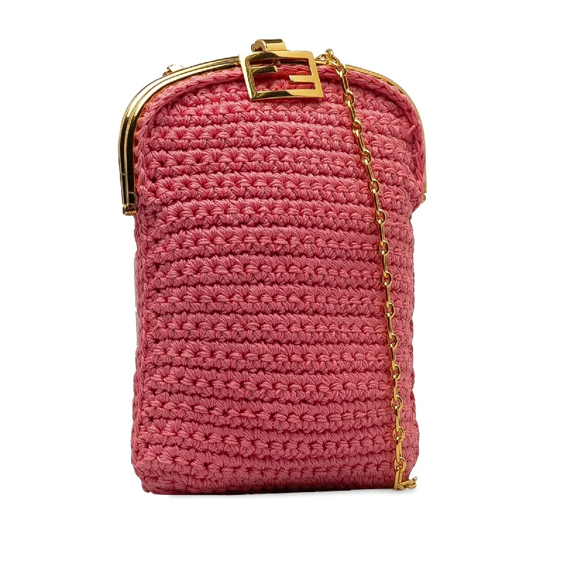 Fendi Crochet Baguette Phone Bag (SHG-8FMN6T)