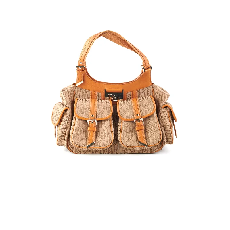 Dior Diorissimo Cargo Hobo Bag Brown