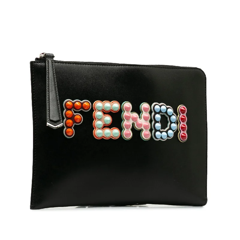 Fendi Fun Fair Studded Clutch (SHG-isvUj2)