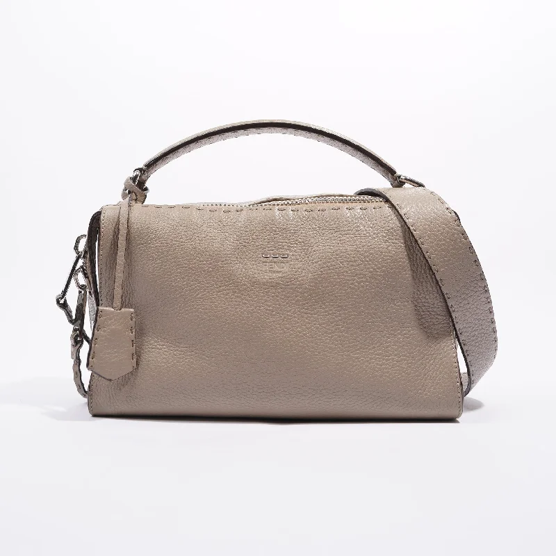 Fendi Womens Celeria Ray Handbag Beige