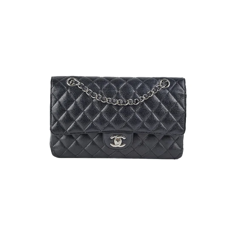 Chanel Caviar Medium/Large Double Classic Flap Black