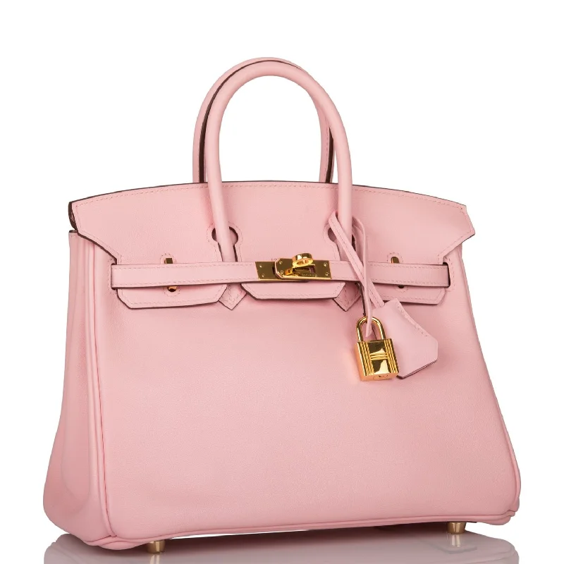 Hermes Birkin 25 Rose Sakura Swift Gold Hardware