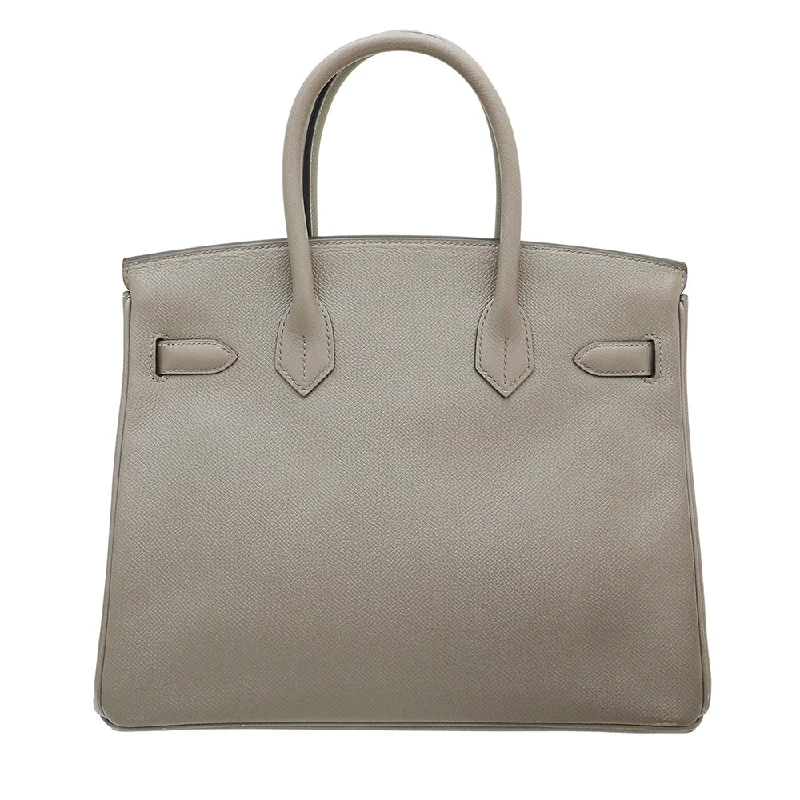 Hermes Gris Asphalt Birkin 30 Bag