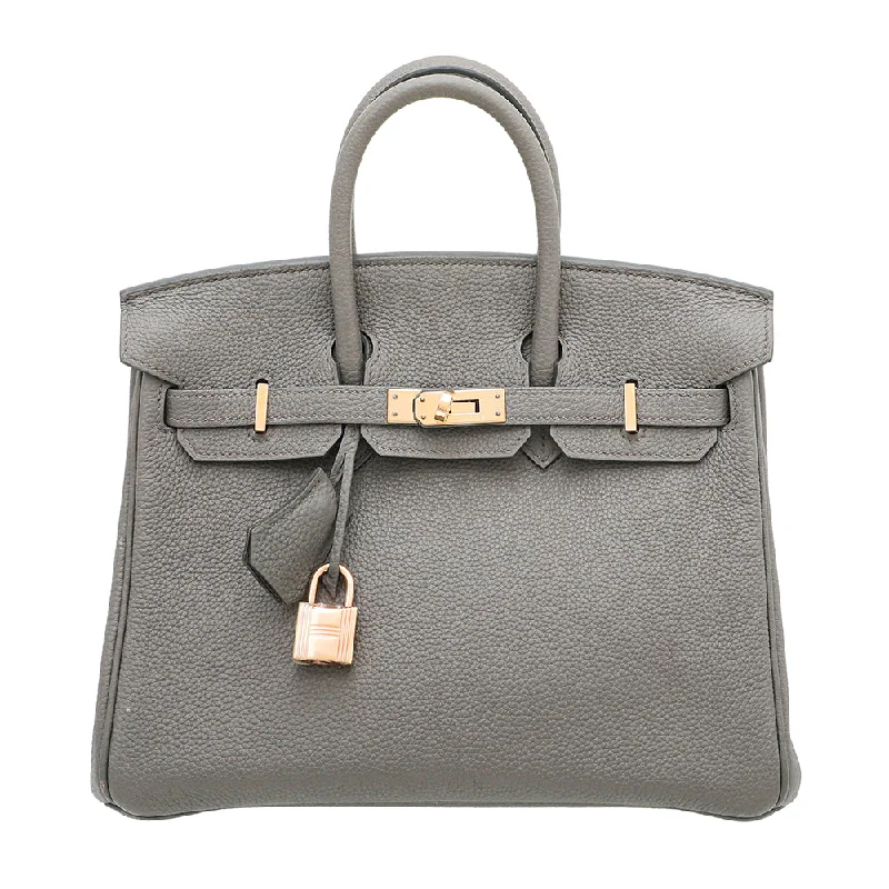 Hermes Etain Birkin 25 Bag