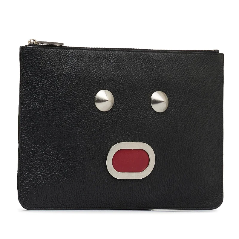 Fendi Faces Zip Clutch (SHG-s4AsdX)