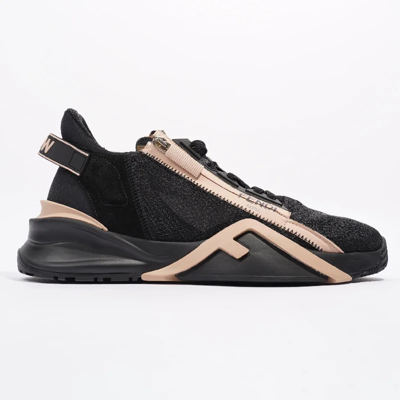 Fendi Flow Sneaker Black / Nude Nylon EU 40 UK 7