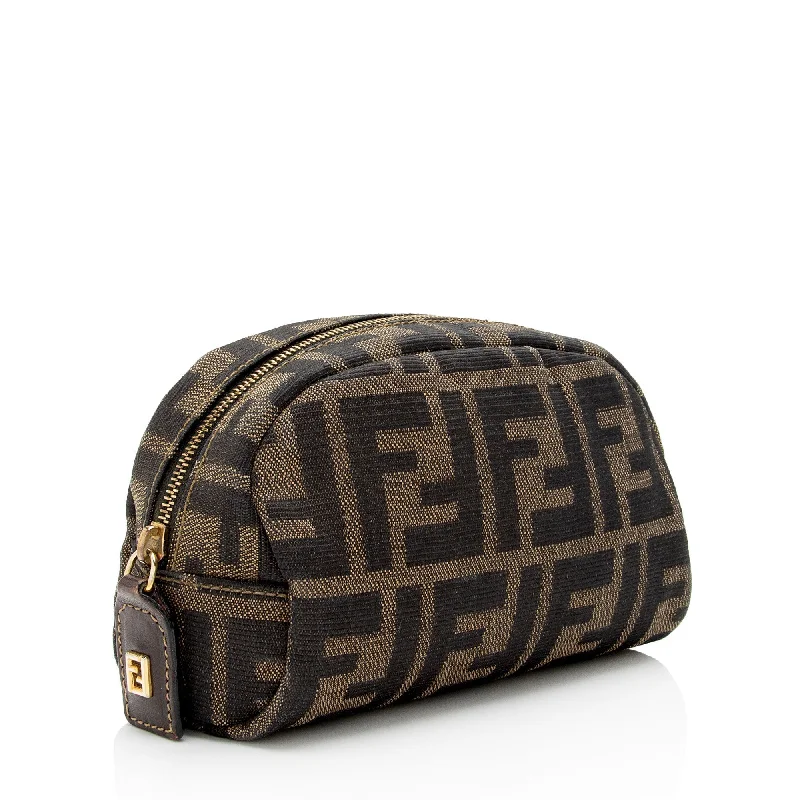 Fendi Vintage Zucca Small Cosmetic Bag (SHF-0emZkm)