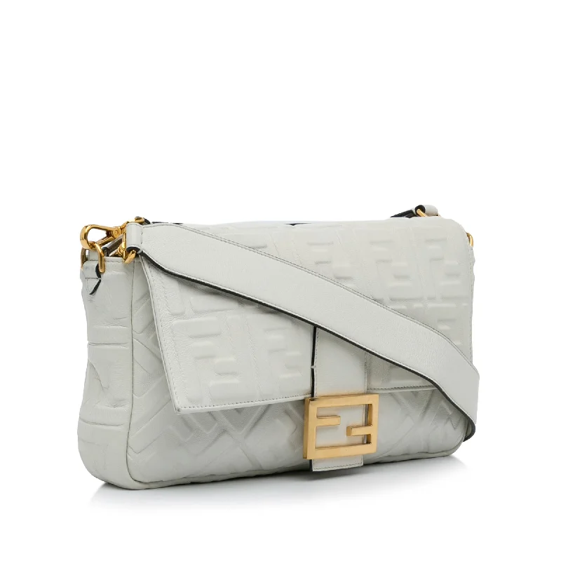 Fendi Medium Embossed FF Baguette (SHG-FQLmEP)