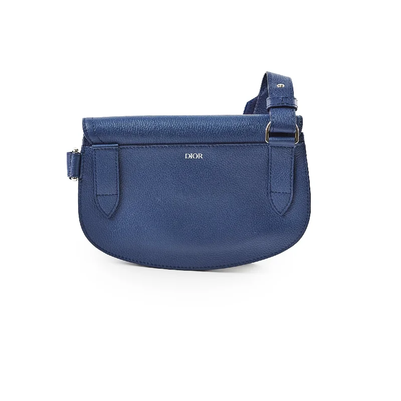 Christian Dior Mens Saddle Navy Crossbody Bag