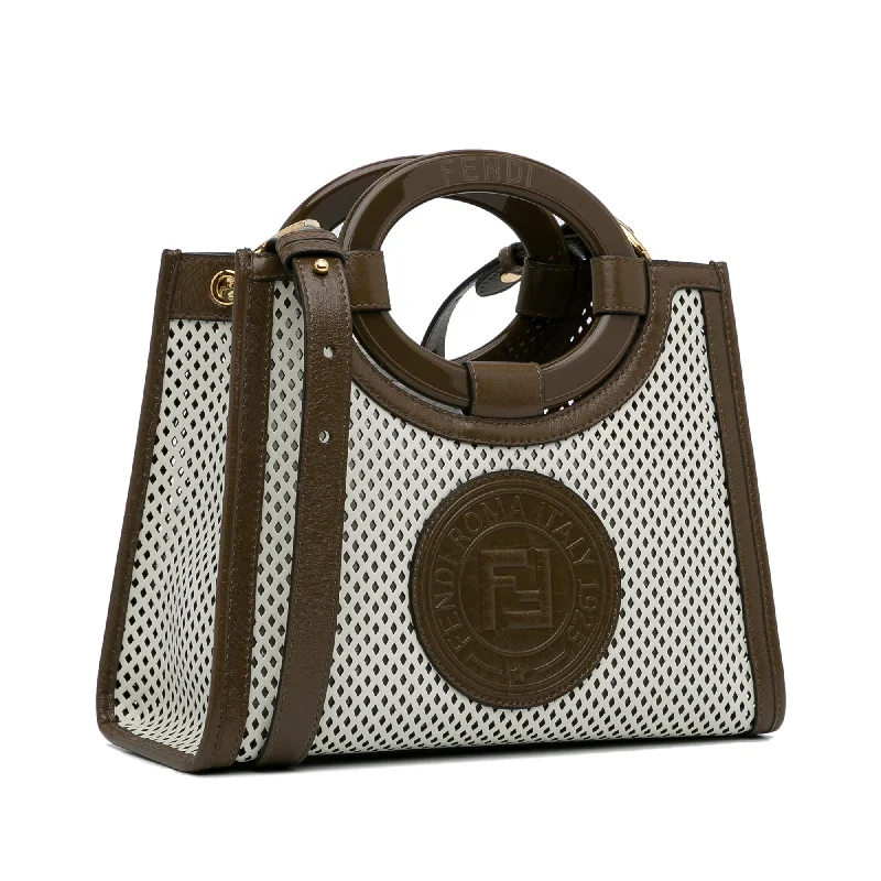 Fendi Small Perforated Runaway Tote Bag (SHG-cYlvjD)