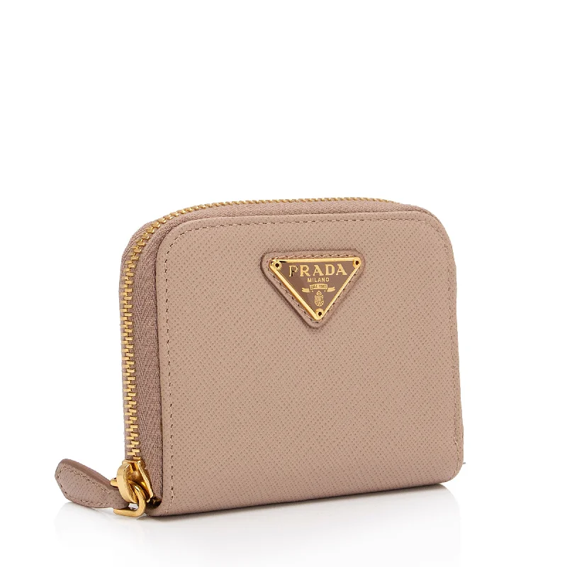 Prada Saffiano Zip Around Card Holder HcrwFQ