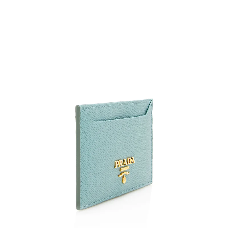 Prada Saffiano Metal Oro Card Case - FINAL SALE 16607