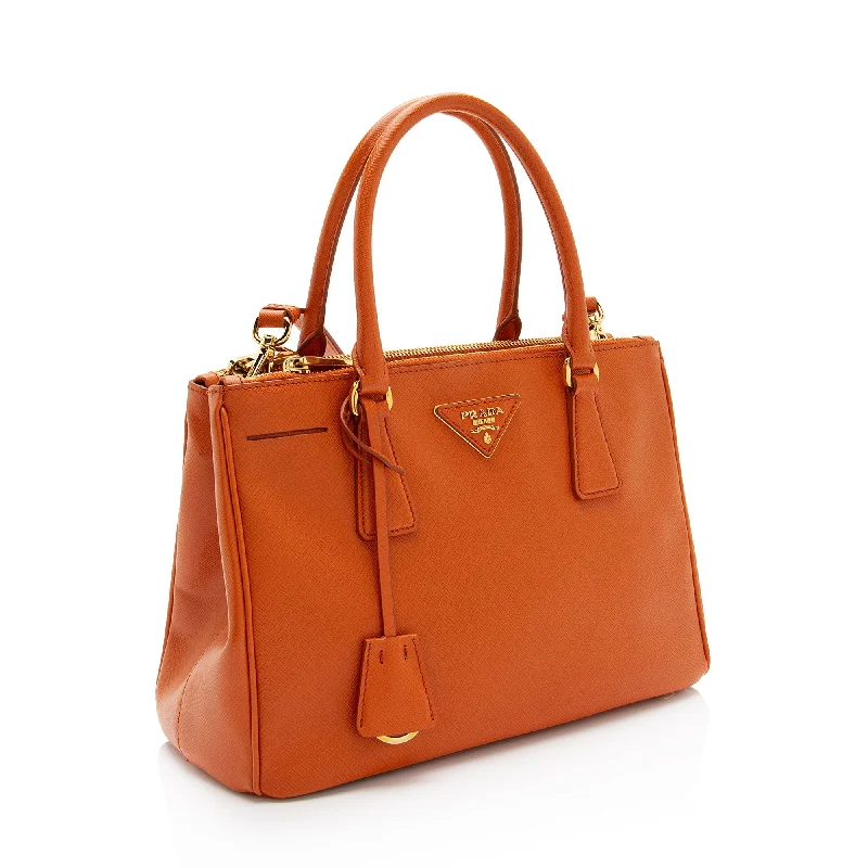 Prada Saffiano Lux Double Zip Small Tote NOVFrz