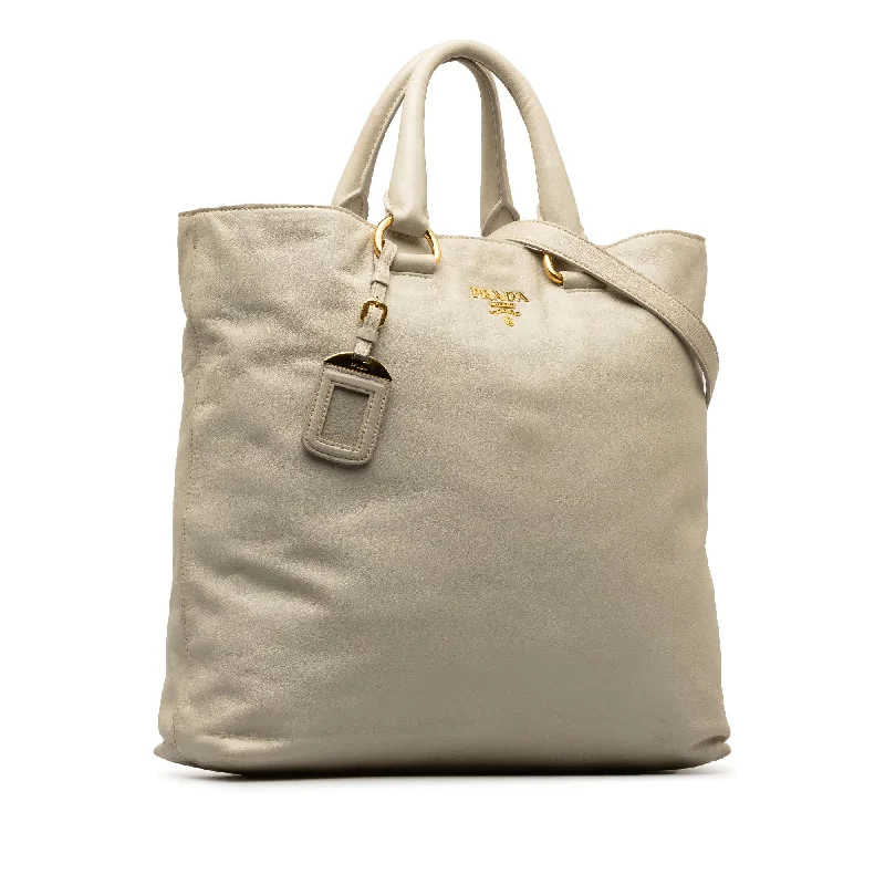 Prada Soft Calf Convertible Shopper Tote thMpya