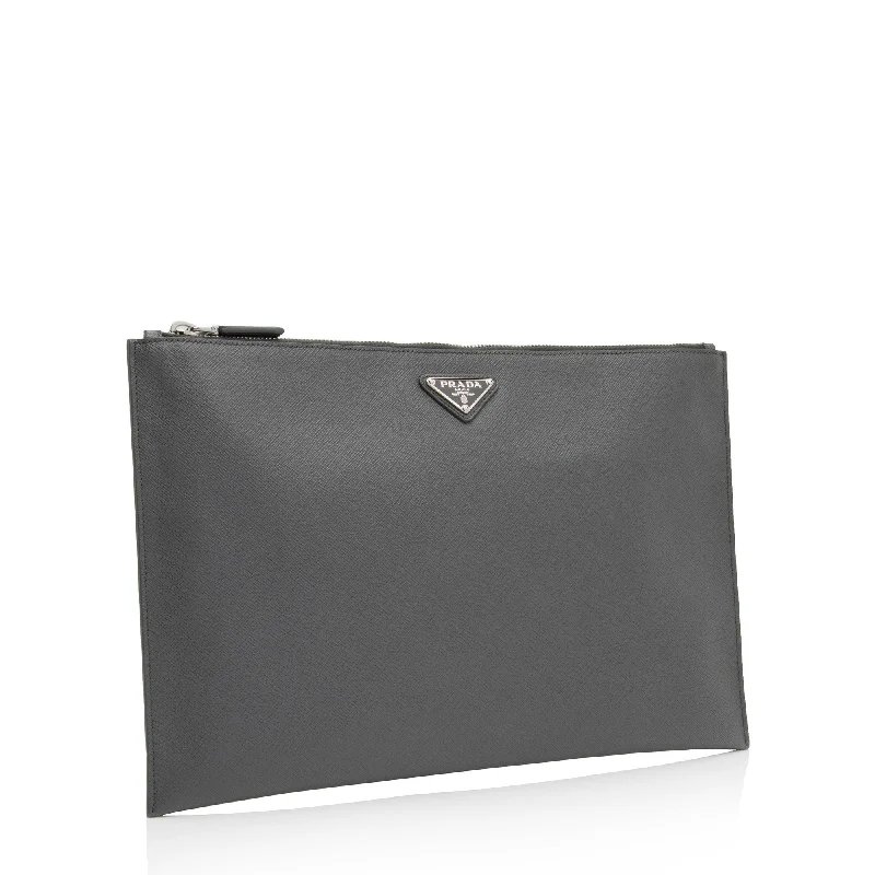 Prada Saffiano Zip Pouch M0o7Zw