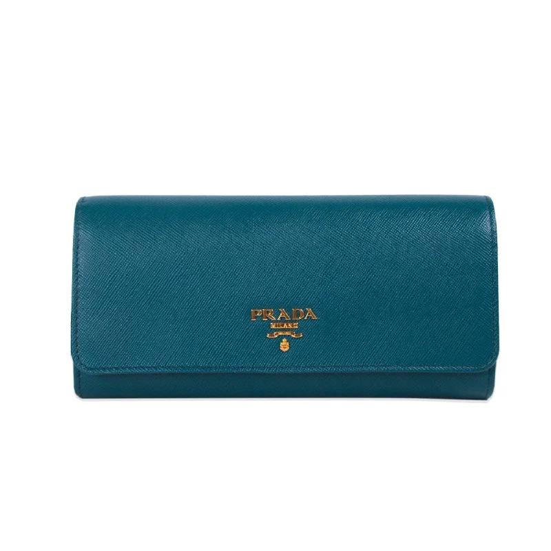 Prada Saffiano Continental Flap Wallet