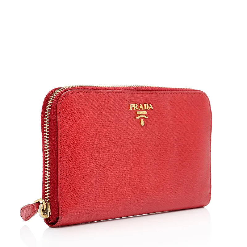 Prada Saffiano Zip Around Wallet l6CXal